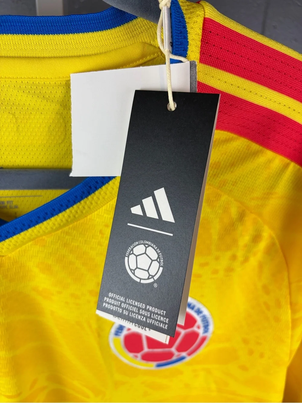 adidas Columbia 2026 Home Authentic Jersey Impact Yellow Size Large Brand New